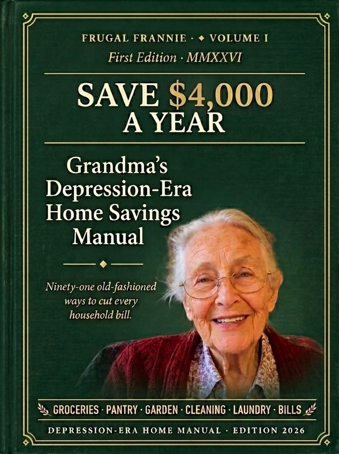 Grandma's Depression-Era Home Savings Manual cover